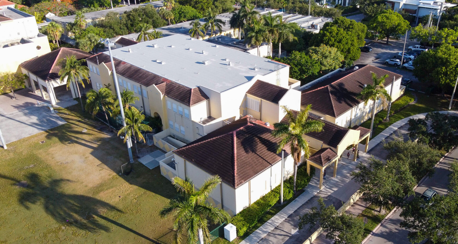 Aerial of Key Biscayne K-8 Center