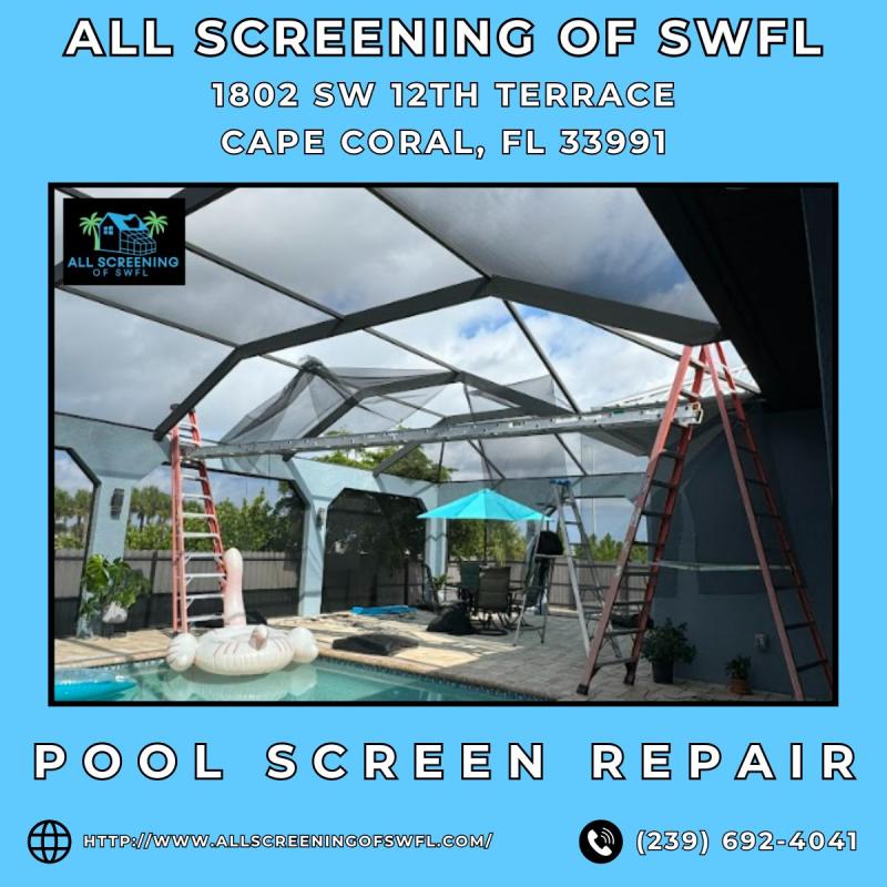 Professional Pool Screen Repair in Cape Coral, FL - All Screeing of SWFL