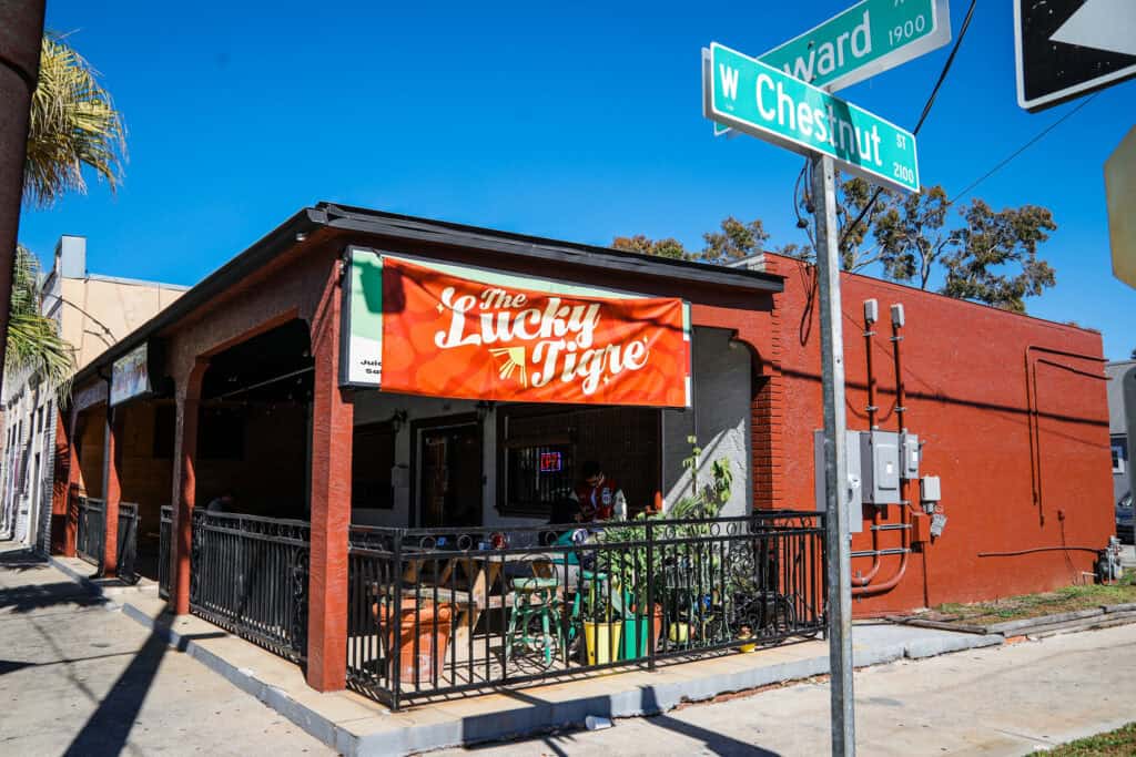 The exterior of a restaurant