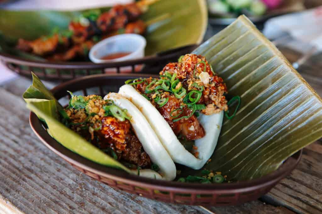 Filipino food on a table
