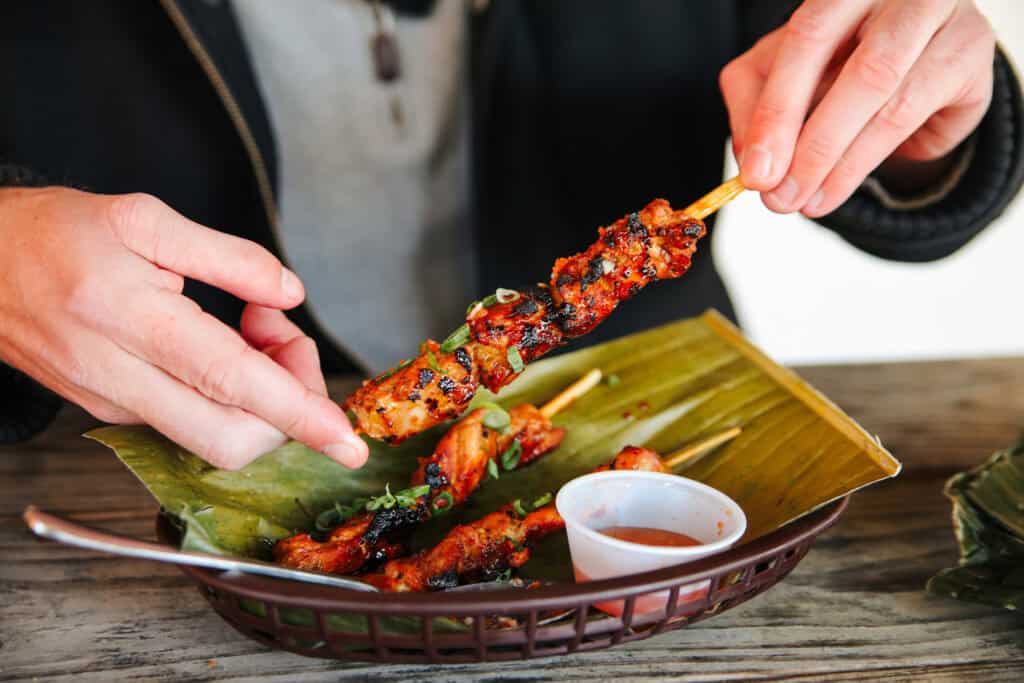 Filipino food on a table