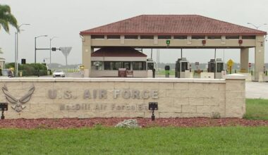 Brother and sister charged after an explosive device was found outside MacDill Air Force Base