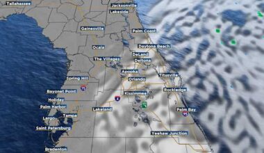 Breezy, some clouds to end the week in Central Florida