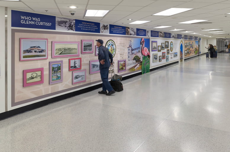 Miami International Airport mural tells tale of 3 cities