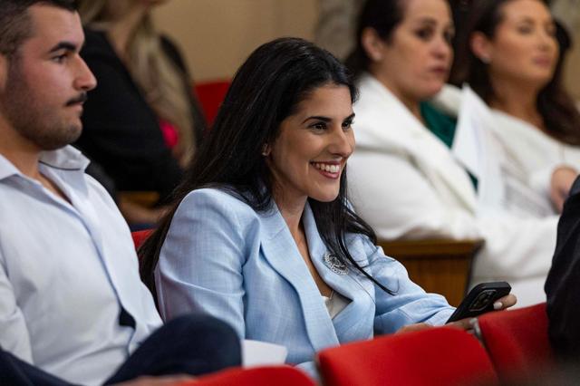 Gelien Perez attends a City Council meeting on Tuesday, May 13, 2025, at Hialeah City Hall.