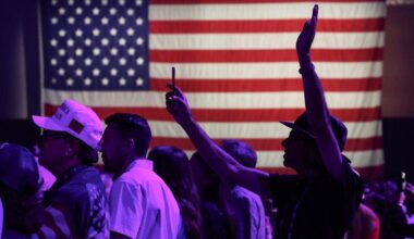 File art from the Turning Point Believers Summit at the Palm Beach County Civic Center on Friday, July 26, 2024.