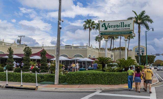 Groups of mostly tourist line up to eat at the iconic Versailles Cuban Cuisine Restaurant in Miami, hours after Cuban leader Miguel Díaz-Canel had confirmed that Havana is in the midst of talks with the Trump administration, on Friday, March 13, 2026.