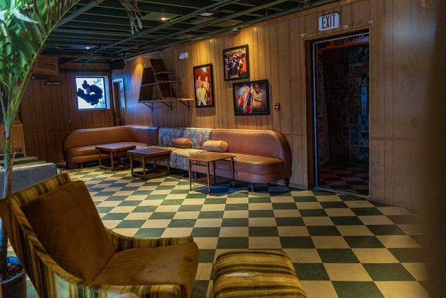 View of an area at the pool hall in the Red Rooster restaurant located in the heart of Miami's Overtown neighborhood, on Friday, March 13, 2026.