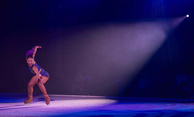 Wild Adventures on Ice performs for guests during the opening day of the 74th annual Miami-Dade County Youth Fair on Thursday, March 12, 2026, in Miami, Fla.