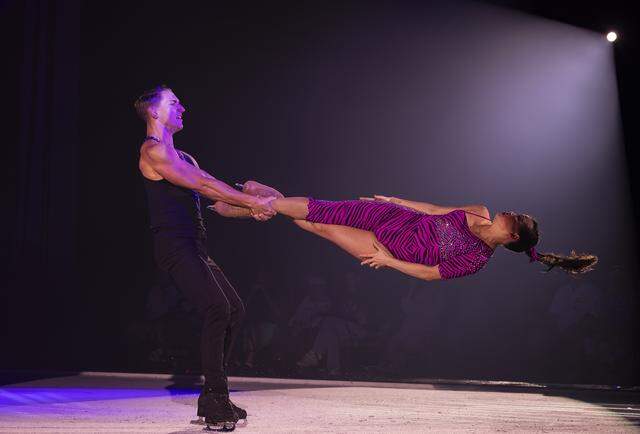 Wild Adventures on Ice performs for guests during the opening day of the 74th annual Miami-Dade County Youth Fair on Thursday, March 12, 2026, in Miami, Fla.