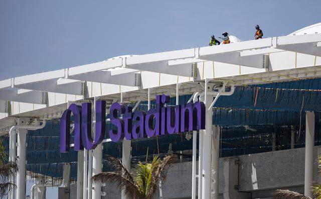 Construction is ongoing at Nu Stadium on Tuesday, March 24, 2026, in Miami, Fla.