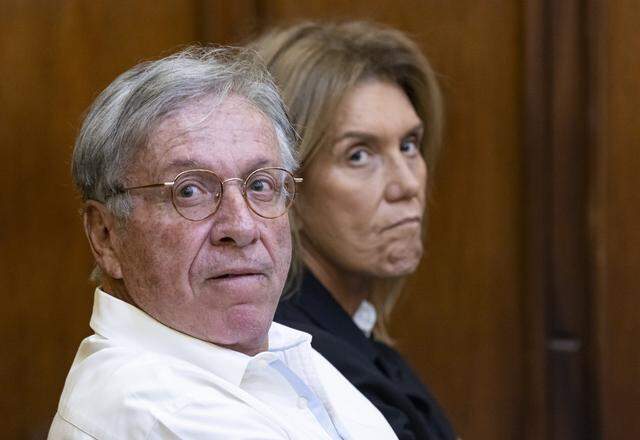 Shlomi Alexander, left, and Orly Alexander attend the bond hearing of their twin sons, Oren and Alon Alexander, 37, at the Richard E. Gerstein Justice Building on Friday, Dec. 13, 2024, in Miami, Fla. On Monday, March 9, 2026, Oren and Alon, along with their older brother Tal Alexander, were convicted of sex-trafficking charges in Manhattan federal court after a five-week trial.