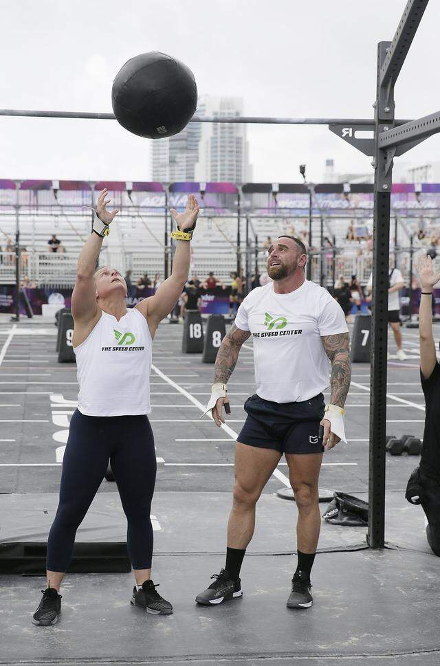 Athletes compete during Gymreapers Wodapalooza fitness festival on Friday, March 13, 2026 in Miami Beach . Andrew Uloza / for Miami Herald