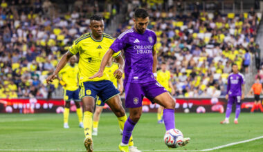 Image of Martin Ojeda with the ball against Nashville.