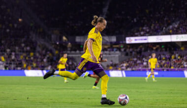 Image of Griffin Dorsey in his Orlando City debut vs. New York.