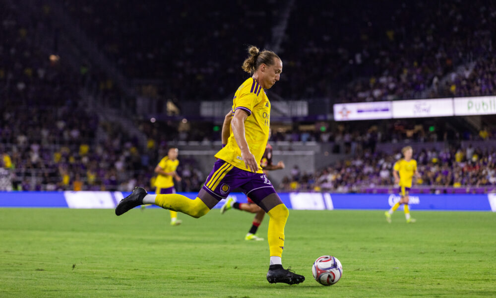 Image of Griffin Dorsey in his Orlando City debut vs. New York.
