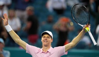 Sinner dispatches Lehecka in Miami Open final