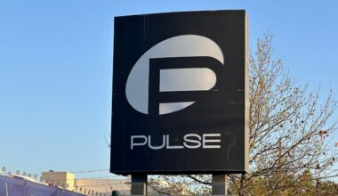 Crews begin removing the Pulse nightclub sign in Orlando