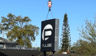 Crews have removed the Pulse nightclub sign