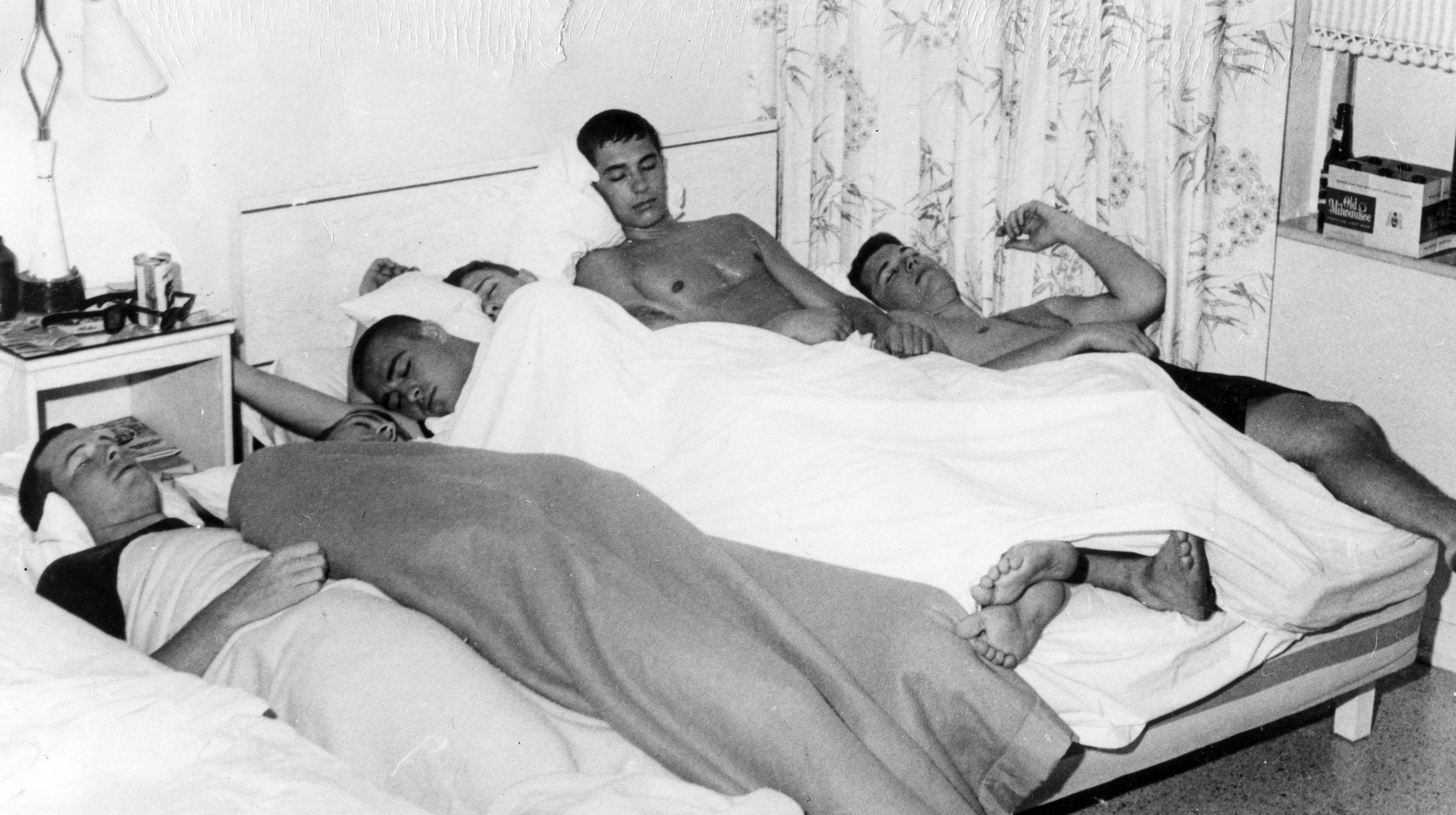 Visitors to a Daytona Beach hotel during Spring Break on...