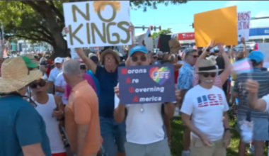 Thousands of demonstrators hit the streets in South Florida for ‘No Kings’ protests – NBC 6 South Florida