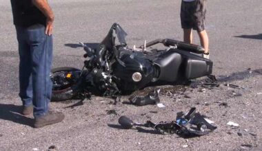 Motorcyclist injured in crash that snarled traffic Friday morning on Palm Valley Road
