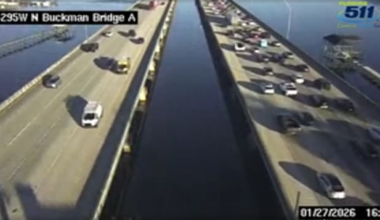 Drivers can expect lane closures on the Buckman Bridge this weekend