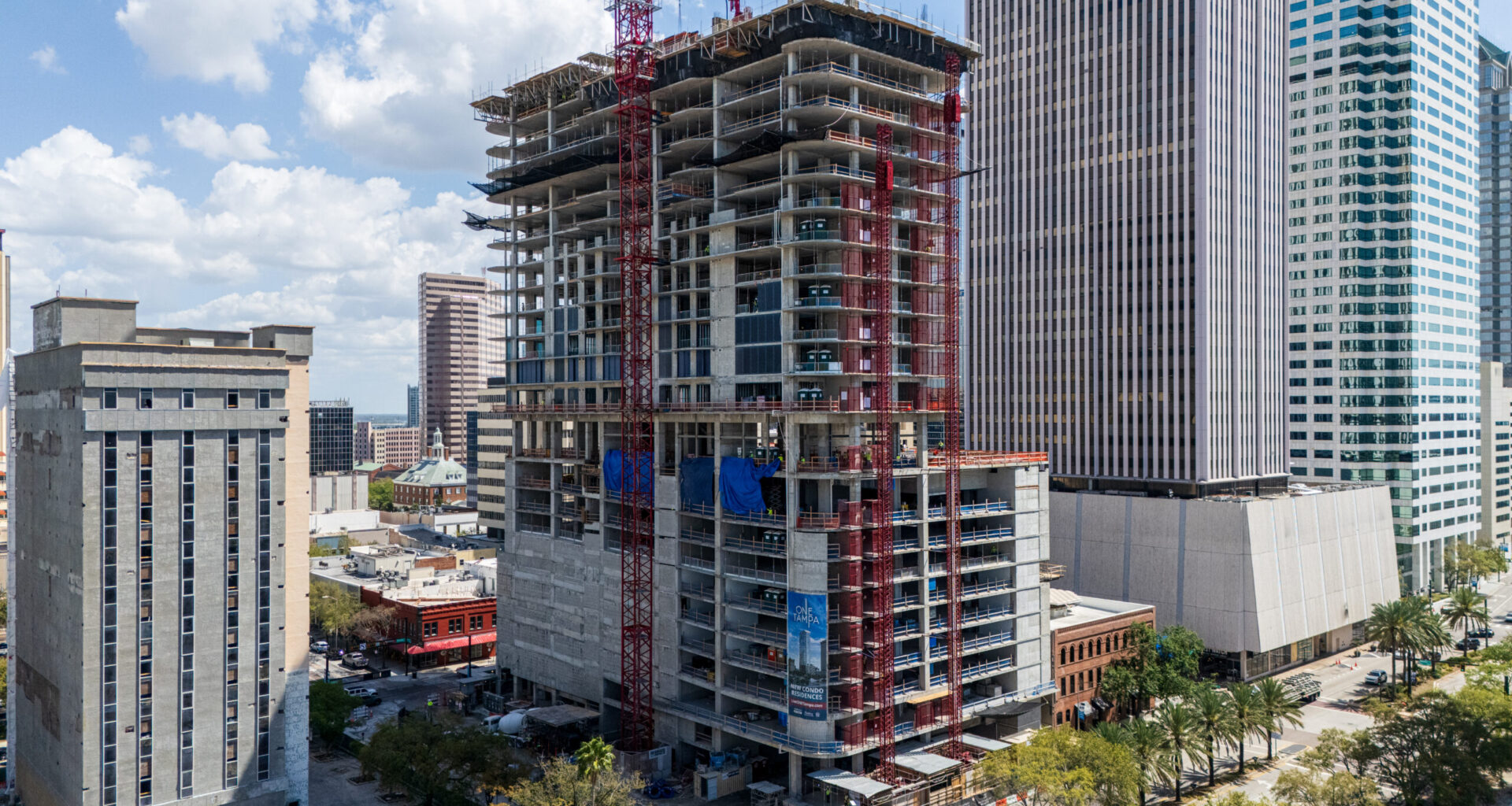ONE Tampa Surpasses Midway Mark as Superstructure Continues Ascent in Downtown Tampa
