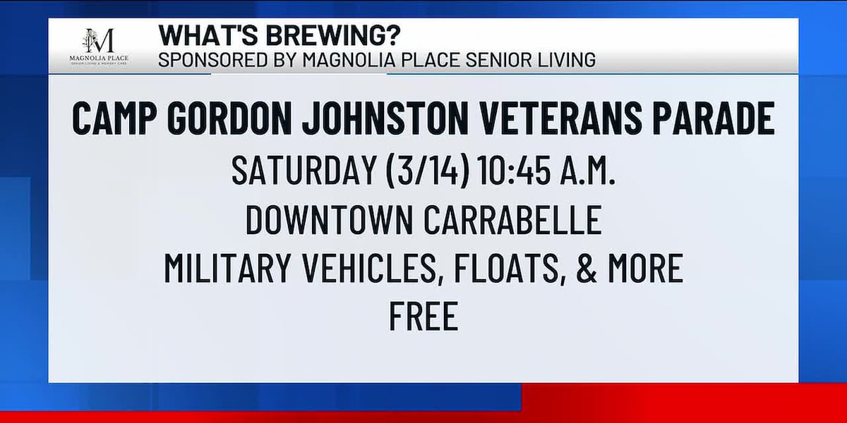 What’s Brewing - Camp Gordon Johnston Veterans Parade