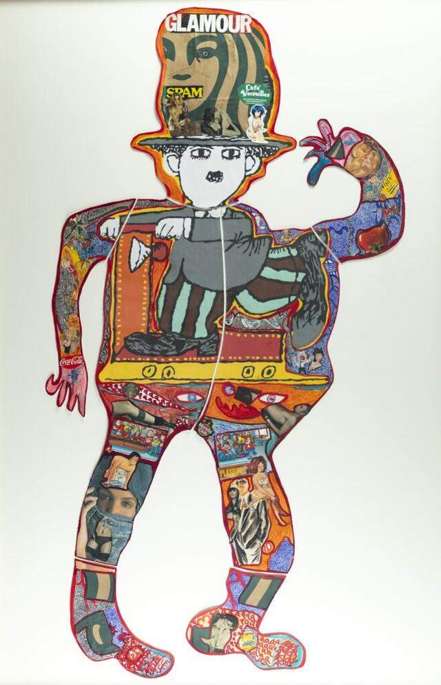 Gloria de la Caridad García, “Untitled” (from the ICAIC poster series). Working with discarded Cuban film posters, García constructs intricate, image-saturated compositions.