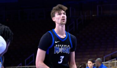 Colin Castleton with the Osceola Magic (Thomas Cook/Spectrum Sports 360)