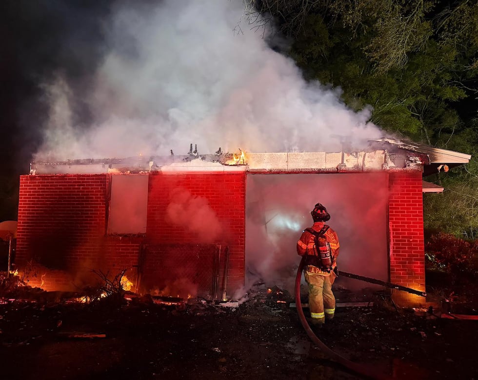 The Tallahassee Fire Department shared photos of the scene at a house fire on Straw Lane
