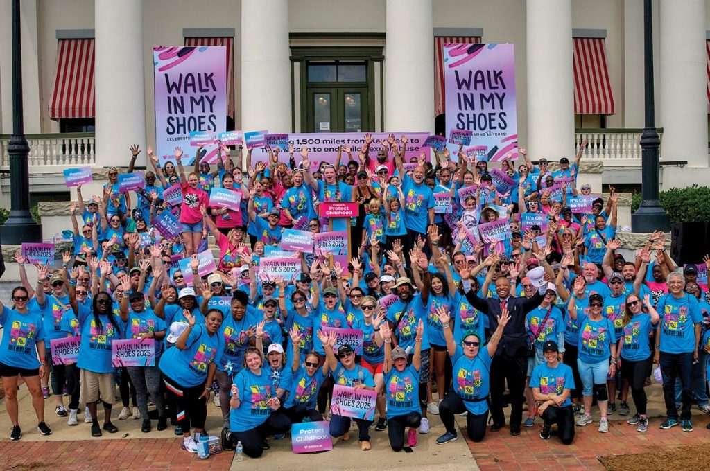 Participants of Lauren's Kids annual Walk in My Shoes 1,500-mile trek across Florida. Photo courtesy of Lauren's Kids