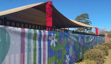 Colorful surprise greets students at Hartsfield Elementary School