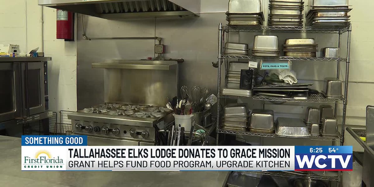 Tallahassee Elks Lodge donates to Grace Mission Church, helps fund food program