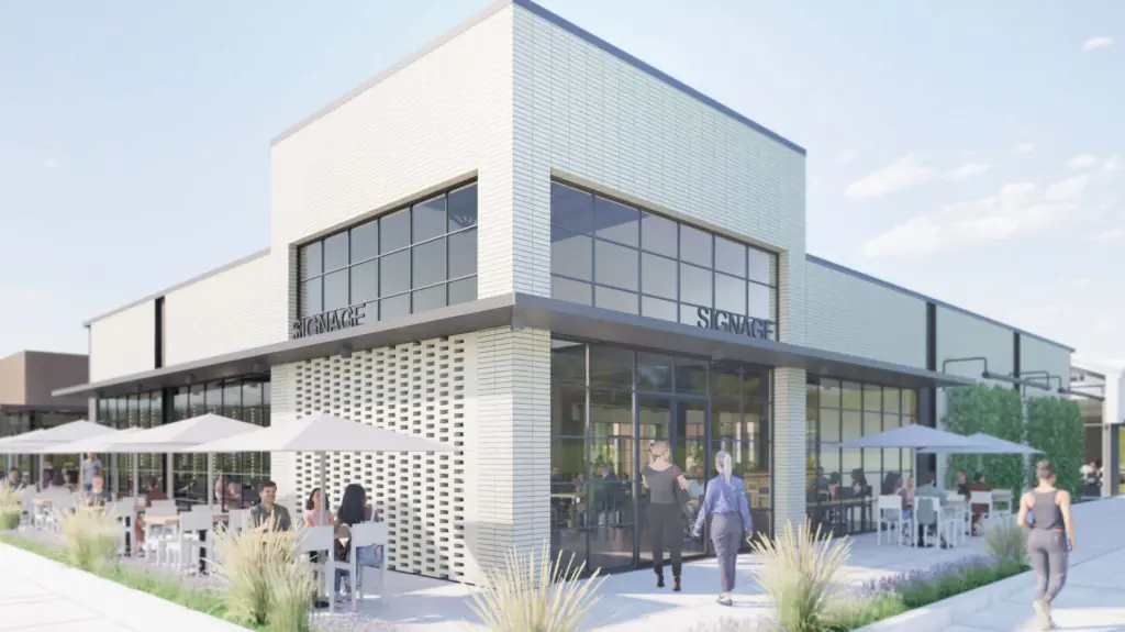 rendering of a large mixed used development