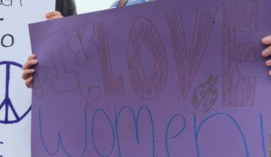 Dozens gather at Cascades Park for International Women’s Day to speak about nationwide injustices