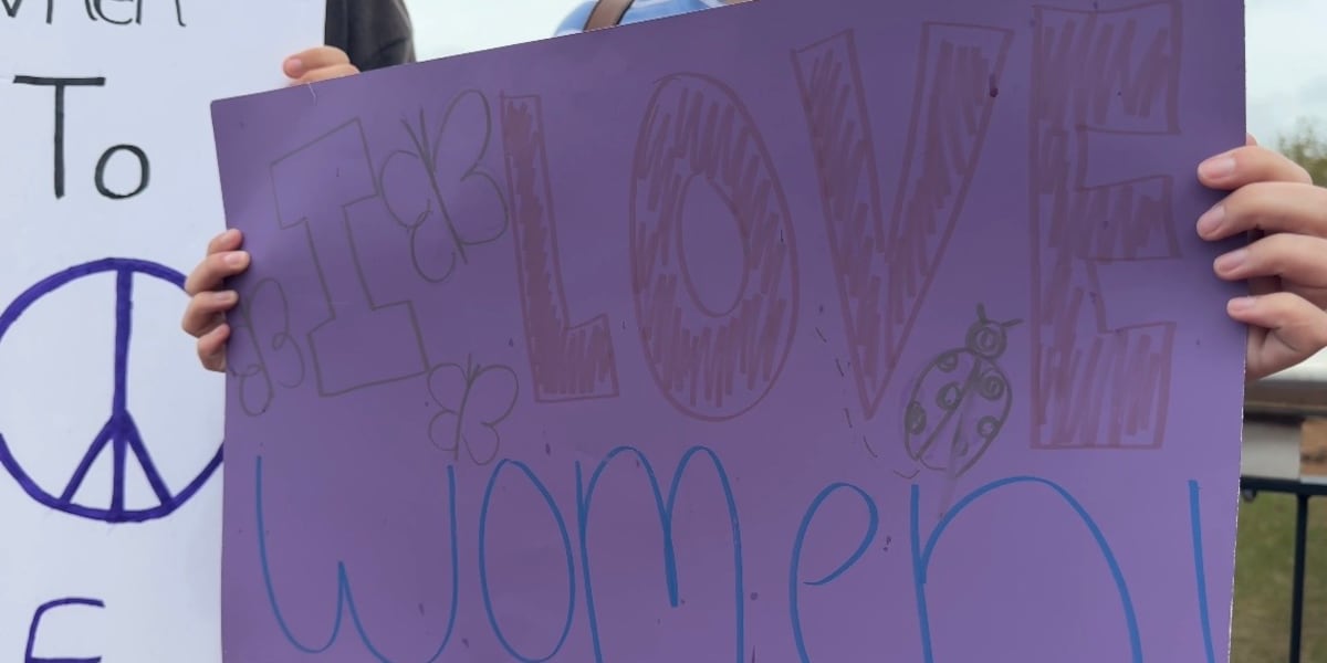 Dozens gather at Cascades Park for International Women’s Day to speak about nationwide injustices