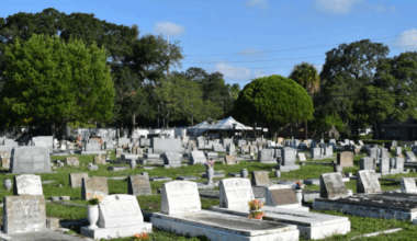 Photo of the Marti/Colon Cemetery from the City of Tampa. Unmarked graves.