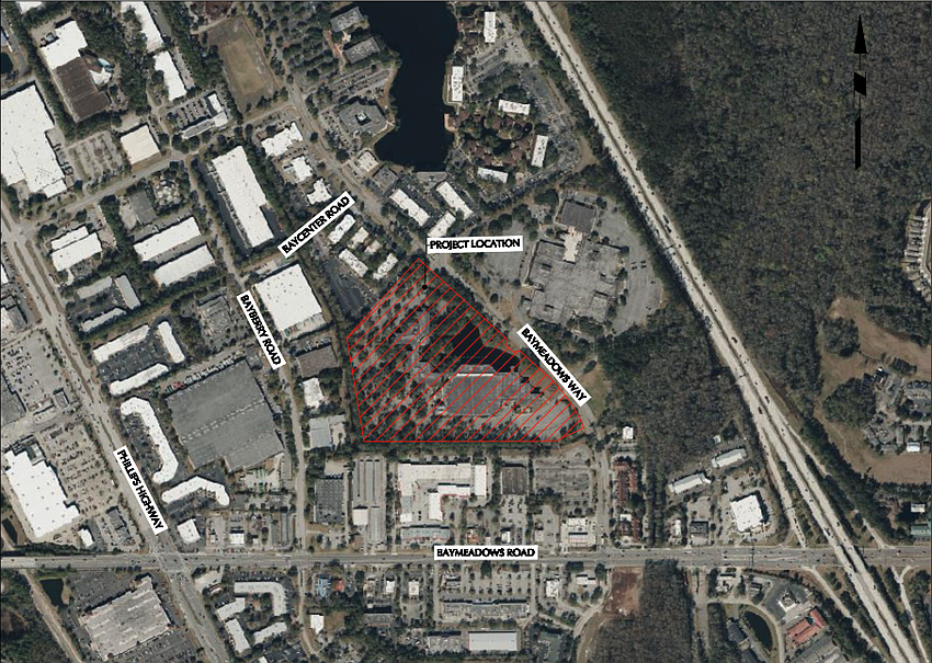An Aerial Location Map of the project site in review.
