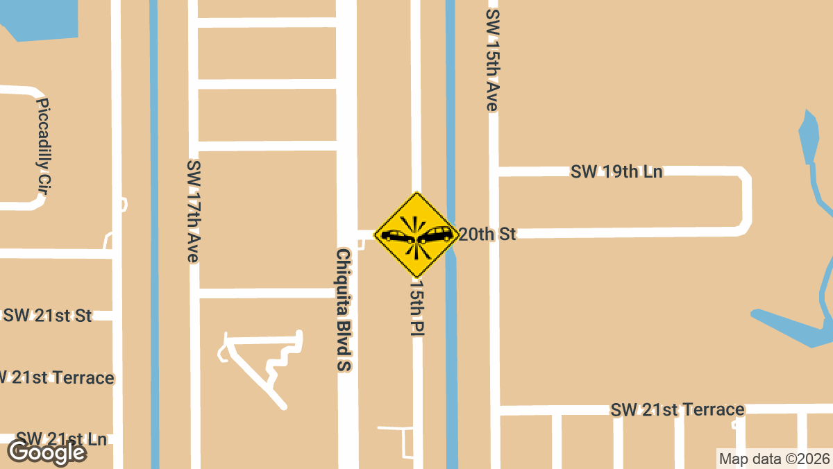 Cape Coral, FL – Serious Crash at SW 20th St & SW 15th Pl