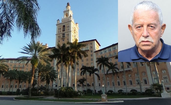 Senior accused of striking cop twice with car outside Coral Gables hotel