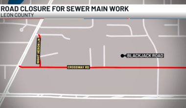 Part of Crossway Road in Leon County closing until May for sewer project