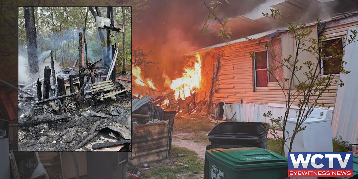 Home deemed total loss after Monday morning fire in Tallahassee