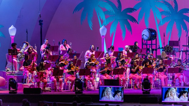 Barbie Land Sinfonietta, an all-women orchestra, will perform "Barbie The Movie: In Concert" at Barbie Dream Fest in Fort Lauderdale March 27-29. (Emma Fierberg for Barbie Dream Fest/Courtesy)