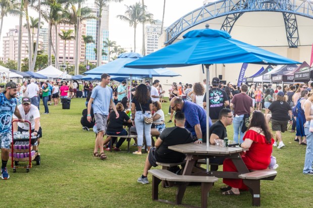 The Fort Lauderdale Beer, Wine and Spirits Festival will return to Esplanade Park in downtown Fort Lauderdale on March 28. (Florida Fests/Courtesy)