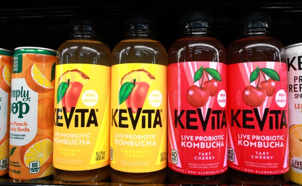 A variety of drinks are available at the Go Grocer mini-market in Fort Lauderdale's Flagler Village on Tuesday, March 31, 2026. (Carline Jean/South Florida Sun Sentinel)