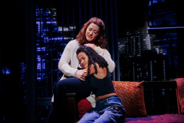 Maya Drake as Ali and Kennedy Caughell as Jersey in the Broadway national tour of "Hell's Kitchen." (Marc J. Franklin/Courtesy)