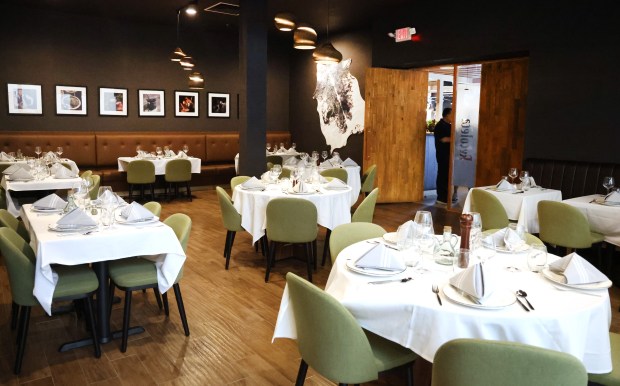 The full-service restaurant section of The Knife Parrilla Argentina in Coral Springs on Friday, Feb. 27, 2026. (Carline Jean/South Florida Sun Sentinel)