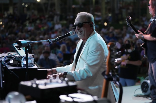 Tony Monaco and his band, Turnstiles, a Billy Joel tribute band, perform at the Wellington Amphitheater. Last Oct., Turnstiles performed at the Mecca of Billy Joel concert venues, Madison Square Garden in New York, under circumstances that may be even more surprising: They were the opening act for indie-rock cool kids Vampire Weekend. What's more, when Vampire Weekend brings their long-running North American tour to Bayfront Park Amphitheater in Miami on June 13, Turnstiles will again be the opener. Saturday, June 7, 2025 (Jim Rassol/Contributor).